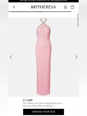 Rebecca Vallance- Lydia sequined halterneck gown